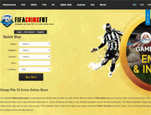 Tablet Screenshot of fifacoinsfut.com